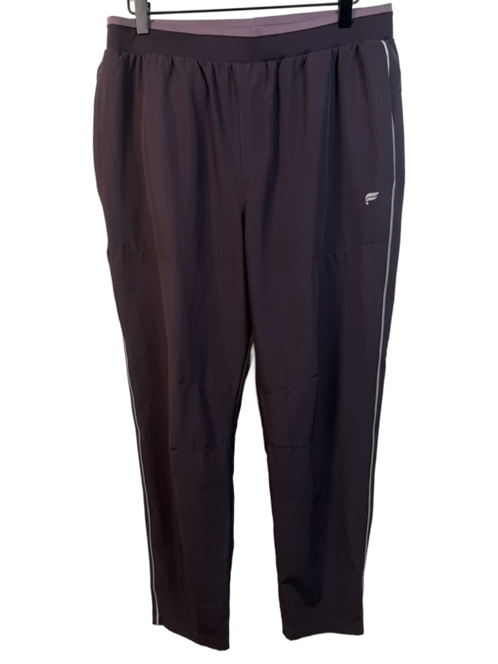 Fabletics Athletic pants in Dark Purple with Light Purple Waistband